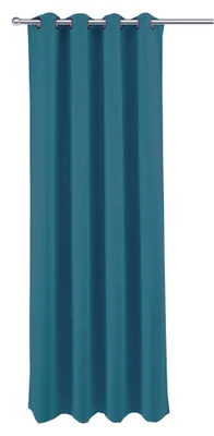 Produktbild von Verdunkelungsvorhang Ösen blau Vorhang blickdicht Gardine B/H 140x245 cm uni