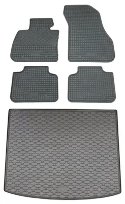Rigum Gummi Fußmatten + Kofferraumwanne im Set für 2er BMW F45 / U06, schwarz