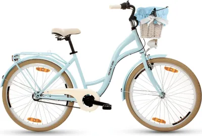 Obrázok produktu pre Mestský bicykel Goetze Style 26" – 3 rýchlosti Nexus, oceľový rám 17", LED osvetlenie, košík