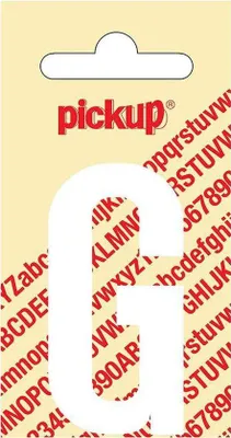Produktbild von Aufkleber Nobel Aufkleber weißer Buchstabe G Abholung