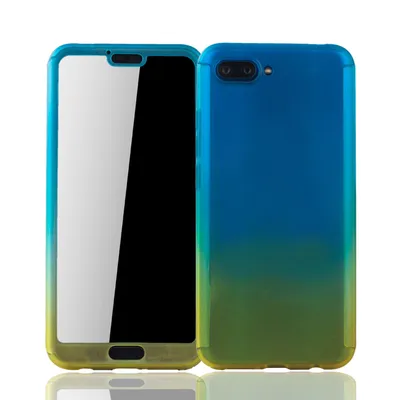 Productafbeelding van Beschermhoes voor Huawei Honor 10, volledige hoes met schermbescherming, 360 graden, geel