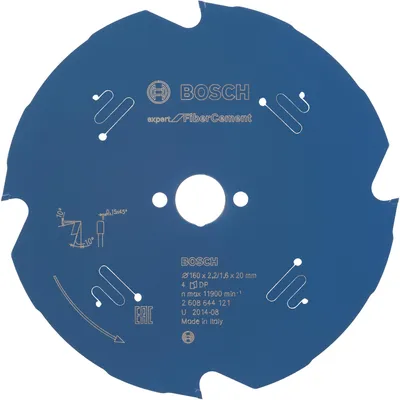 Productafbeelding van Expert Zaagblad Voor Cement 160*20*2.2mm 4t
