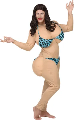 Obrázok produktu pre Zábavný kostým Bikini Male Ballet Beige Blue