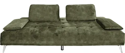 Produktbild von KAWOLA Sofa WIOLO Schlafsofa Daybed velvet moosgrün