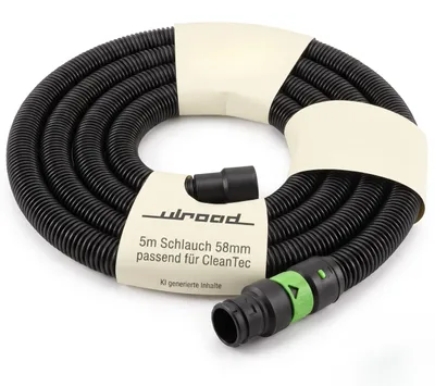 Produktbild von 5m Staubsaugerschlauch passend für Festool Cleantec D27/32 Staubsauger
