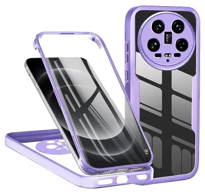 Produktbild von Techsuit ColorVerse 360 Hülle mit Schutzfolie für Xiaomi 14 Ultra - Lila