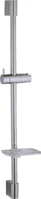 Produktbild von tecuro Ø 22 mm Wandstange Sunshine 980, chrom, mit Konusgleiter und Seifenschale
