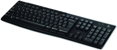 Produktbild von Logitech K270, Volle Größe (100%), Kabellos, RF Wireless, AZERTY, Schwarz