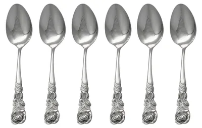 Produktbild von GRÄWE Kaffeelöffel 6 Stück, Rosendekor
