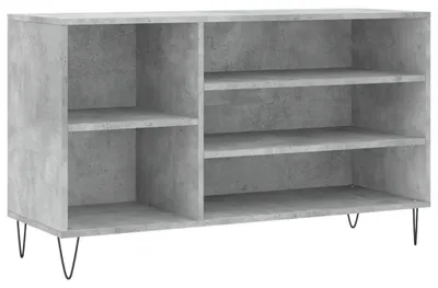 Obrázok produktu pre vidaXL Stojan na topánky betónový sivý 102x36x60 cm odvodený drevený výrobok