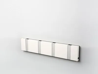 Produktbild von LoCa Garderobe Knax 4 weiß (Haken klappbar Alu)
