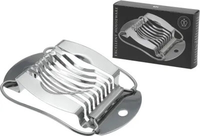 Produktbild von Eierschneider Edelstahl 15x9,5cm Eierteiler Zerkleinerer Scheibenschneider