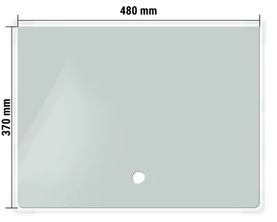 Produktbild von Dennerle Abdeckscheibe für Nano Tank, 70 Liter - Abdeckscheibe mit Griffloch