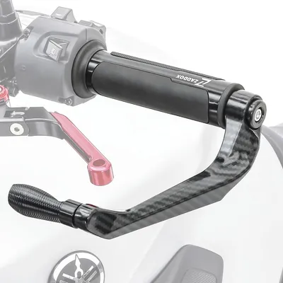 Immagine prodotto di Set manopole manubrio moto + protezioni leva nero S-T1