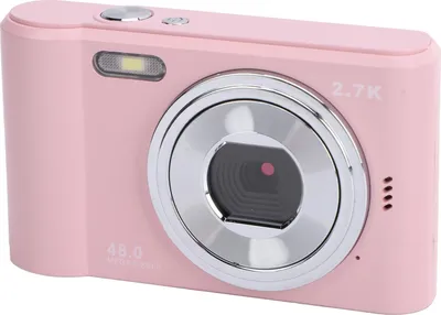 Zdjęcie produktu dla Aparat cyfrowy, 2,4-calowy ekran IPS, 2,7K, 48 MP, 8-krotny zoom, autofokus, przenośny, dla dzieci, studentów, Roseate