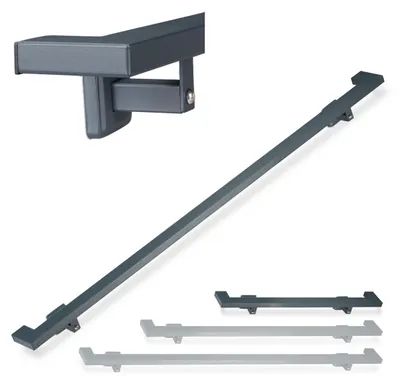 Immagine prodotto di Corrimano quadrato antracite per scale RD26022, 100 cm