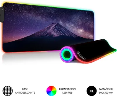 Immagine prodotto di SUBBLIM SUBMP-02RGB11 Tappetino per mouse da Gaming Nero Multicolore