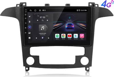 Obrázok produktu pre 6+128G Carplay 9 Zoll Andriod 13 Autoradio GPS Navi Für Ford S-Max 2007-2008 RDS DSP FM WIFI BT DAB+ SWC 4G SIM 8Kern