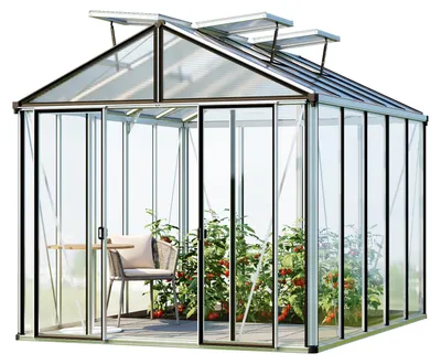 Produktbild von GFP Gewächshaus Hera 5 Glasgewächshaus 263x325 cm | Aluminium-Rahmen