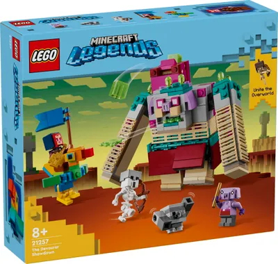 Productafbeelding van LEGO Minecraft Legends Confrontatie met de Verzwelger, actiefiguur met populaire personages, speelgoed voor kinderen, cadeau voor jongens, meisjes en alle gamers vanaf 8 jaar, artikelnummer 21257