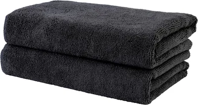 Produktbild von Mikrofaser Handtücher 2 Stück, schnelltrocknend, fusselfrei, 50 x 101 cm, für Haare und Friseure