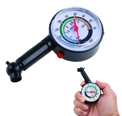 Produktbild von Reifendruckmesser Reifendruckprüfer Manometer - Analog - 48 mm - Für Auto und Motorrad