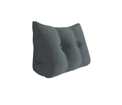 Obrázek produktu pro PillowPalette – opěrný polštář o šířce 60 cm, klínový polštář vhodný na postel i pohovku, trojúhelníkový polštář na čtení, polštář se snímatelným a pratelným potahem