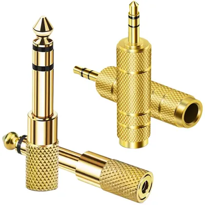 Immagine prodotto di Adattatore per cuffie da 6,35 mm a 3,5 mm, confezione da 4 pezzi