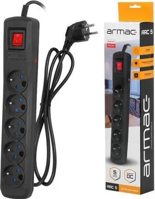 Image de ARMAC Surge protector ARC5 1.5m 5x Frenc