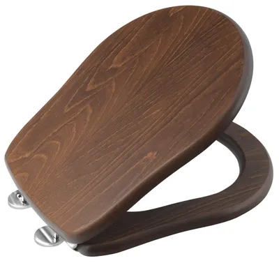 Produktbild von Kerasan RETRO WC-Sitz, Nuss/Chrom