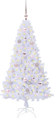 Produktbild von “2026 Modern“ Künstlicher Weihnachtsbaum Weiß 150cm PVC und Stahl - Designermöbel 849799 - Künstliche Weihnachtsbäume