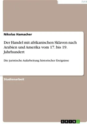 Produktbild von Der Handel mit afrikanischen Sklaven nach Arabien und Amerika vom 17. bis 19. Jahrhundert
