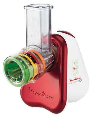 Produktbild von Moulinex DJ755G, Elektrische Reibe, Rot, Weiß, AC, 150 W, 230 V, 50 - 60 Hz