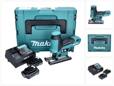 Zdjęcie produktu dla Makita JV 102 DSAJ akumulatorowa wyrzynarka szablasta 12V max. Bezszczotkowa + 2x akumulator 2,0 Ah + ładowarka + Makpac