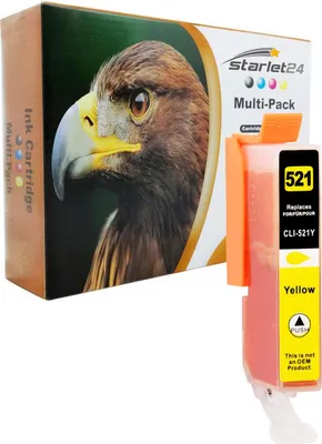 Produktbild von D&C Tintenpatrone ersetzt Canon CLI-521 YELLOW