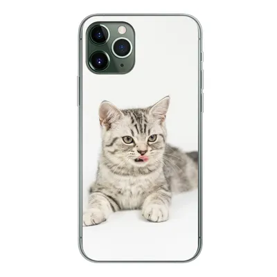 Produktbild von MuchoWow® Handyhülle Schutzhülle Hülle für iPhone 11 Pro Kitten - Weiß - Sohle - Mädchen - Kinder - Jungen - Kind Silikon Softcase Handy Hülle - Handy