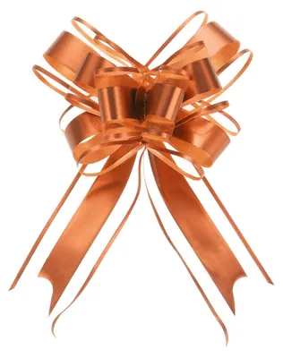 Produktbild von Ziehschleifen - 10 Stück - Zur Dekoration - Roségold - 10 cm