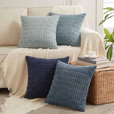 Produktbild von Set mit 4 Boho-Kissen, 50 x 50 cm, Rosa