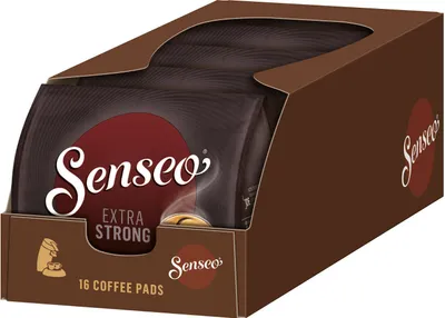 Produktbild von SENSEO Extra Strong Kaffee Pads 5er Pack 5 x 16 Getränke