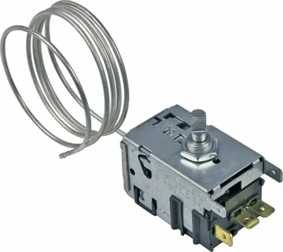 Produktbild von Thermostat Kühlthermostat Kühlschrank Kühlgerät Gorenje 540270 Danfoss 077B0829 700mm Kapillarrohr 3x6,3mm AMP