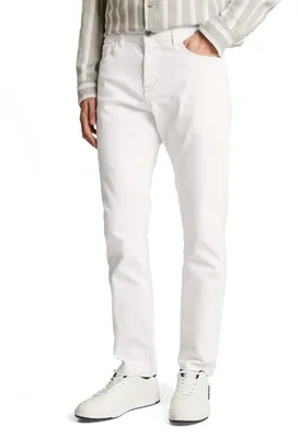 Productafbeelding van TOM TAILOR herenbroek, model 1048363, kleur 1.0 10101-White Denim, maat 38W / 32L