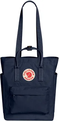 A dark blue Fjällräven Kånken Totepack is shown against a white background.