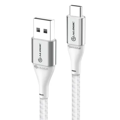 Image de Alogic ULCA2030-SLV Câble USB Alogic USB 2.0 vers USB-A 3A/480Mbps 0.3m argenté