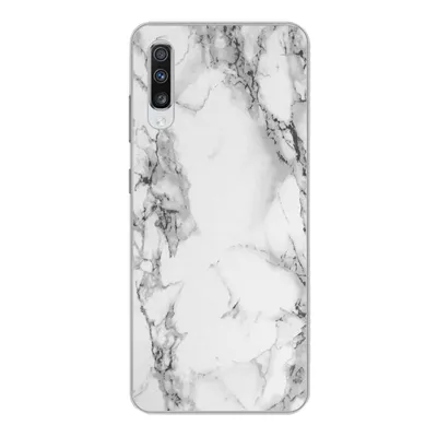 Produktbild von MuchoWow® Handyhülle Schutzhülle Hülle für Samsung Galaxy A70 Marmor - Stein - Weiß - Grau - Schwarz - Marmoroptik Silikon Softcase Handy Hülle - Schutzhaube