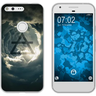 Produktbild von PhoneNatic Case kompatibel mit Google Pixel Silikon-Hülle Element Luft M1