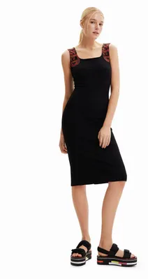 Immagine prodotto di Abito Desigual da donna, modello "Logo 2000", colore nero, taglia XS (EU)