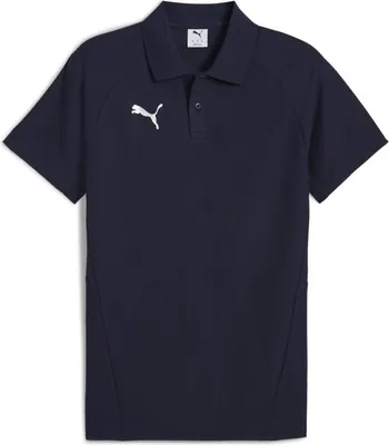 Produktbild von teamEVOSTRIPE Polo, Größe:XL, Farben:PUMA Navy-PUMA Silver-PUMA White