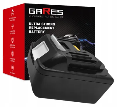 Zdjęcie produktu dla Gares Akumulator do Makita BL1860B HP454D DUB184RT | 18 V 6 Ah Inny | Mocna Bateria do Robot Sprzątający | Wydajny Zamiennik Gares®