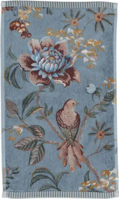 Produktbild von Pip Studio Gästehandtuch Secret Garden Blau (30x50cm)