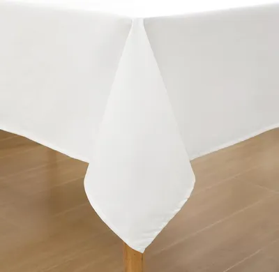 Produktbild von Wasserabweisendes Tafelkleed Linnenlook 140x140cm weiß